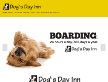 Tablet Screenshot of dogsdayinn.com